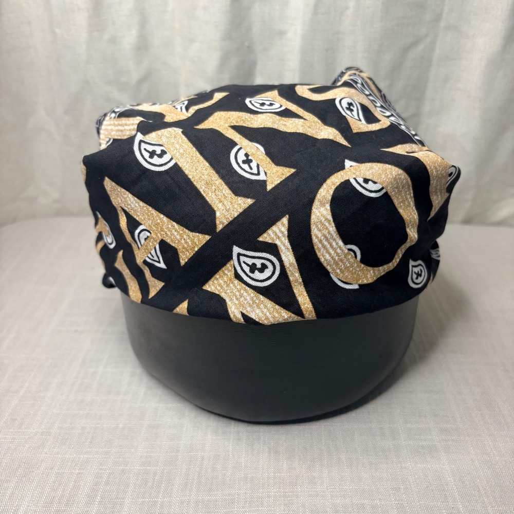 2Pac Me Against The World 1995 Bandana Paisley Graphic Headwrap Black Gold